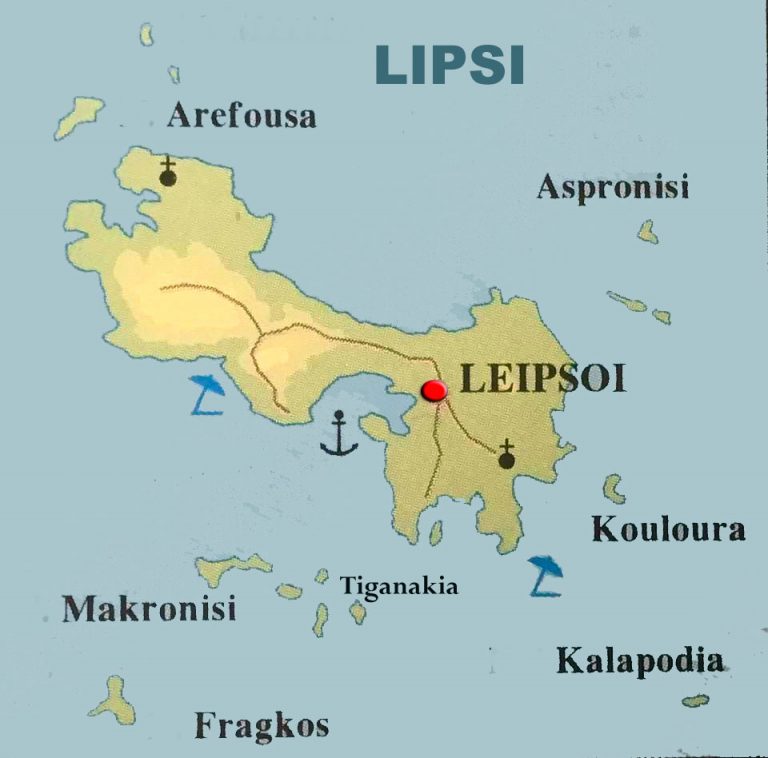 Map of Lipsi